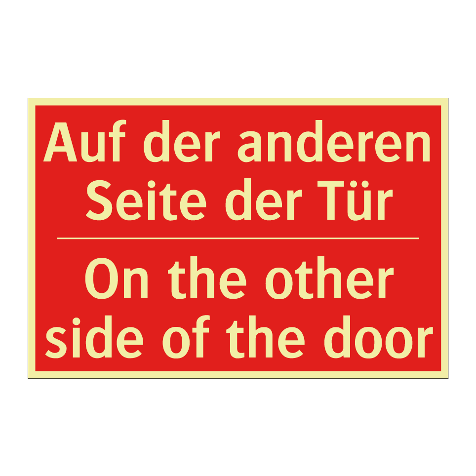 Auf der anderen Seite der Tür - On the other side of the door