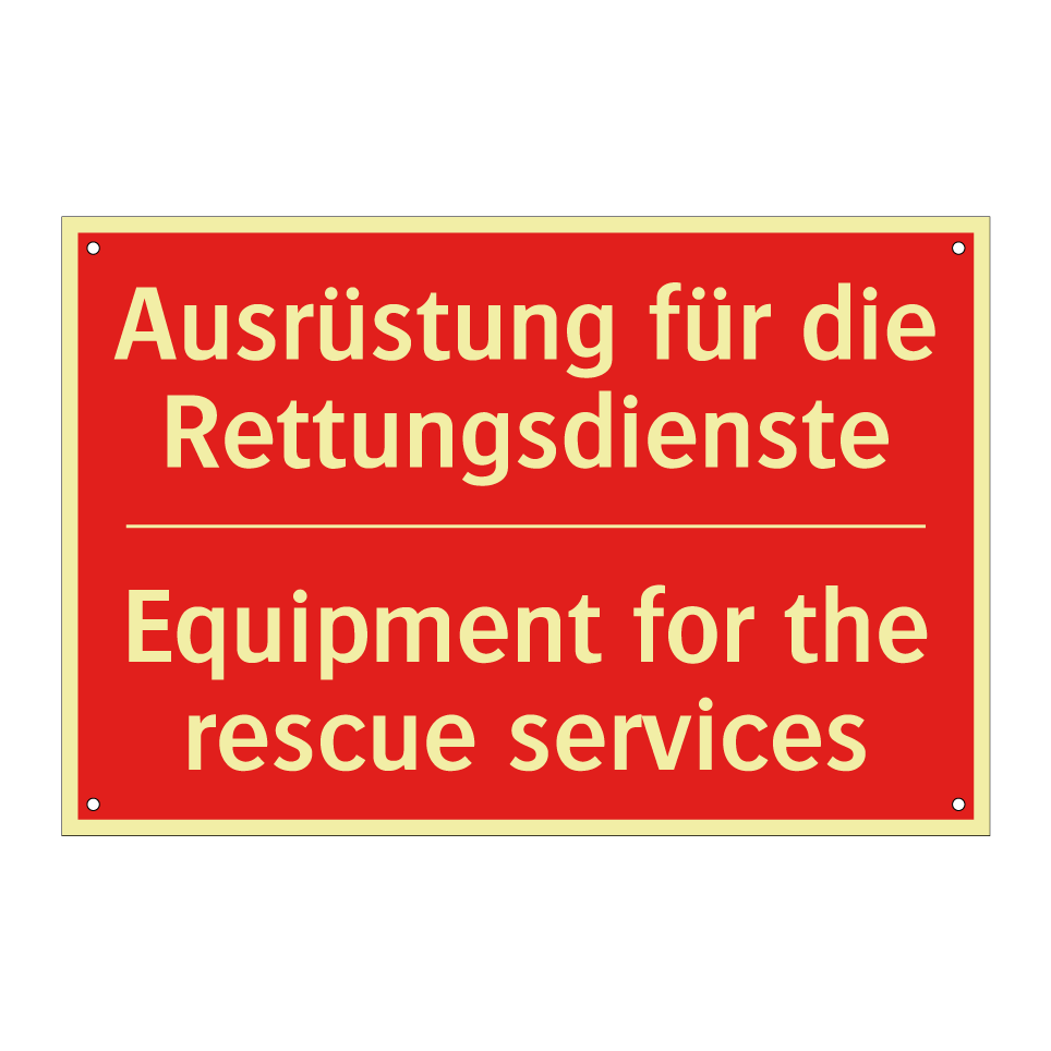 Ausrüstung für die Rettungsdienste/.../ - Equipment for the rescue services/.../