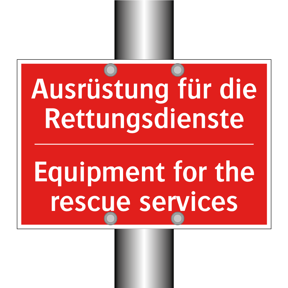 Ausrüstung für die Rettungsdienste/.../ - Equipment for the rescue services/.../