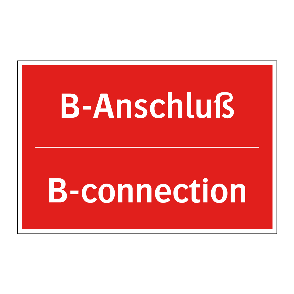 B-Anschluß - B-connection