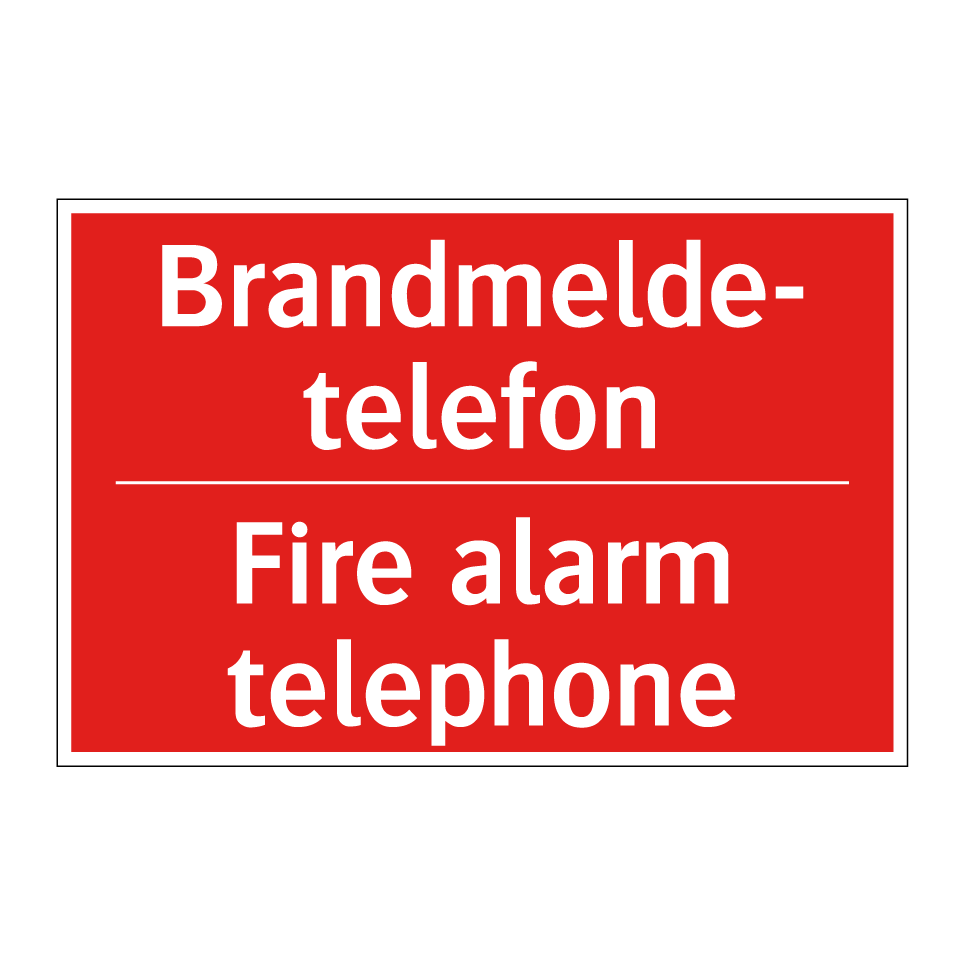 Brandmelde- telefon - Fire alarm telephone