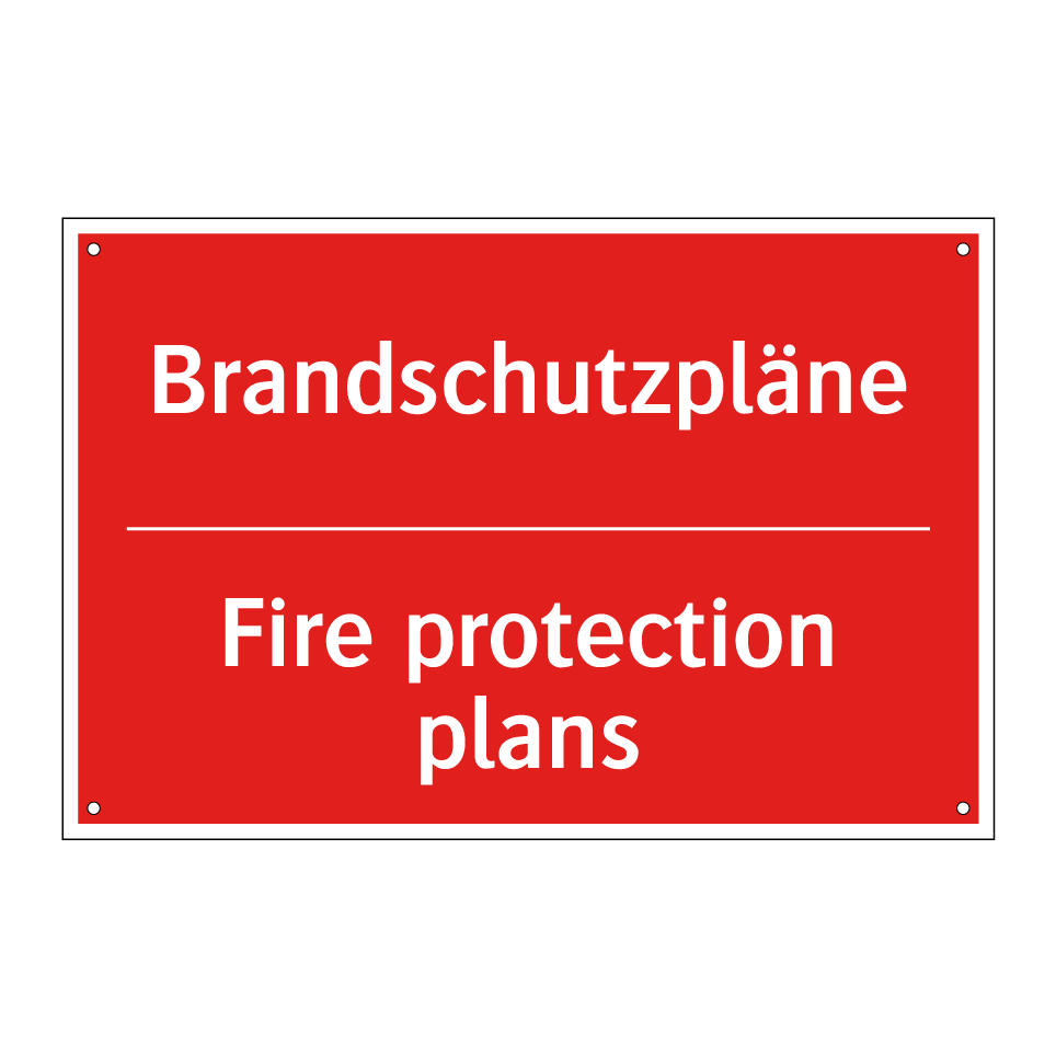 Brandschutzpläne - Fire protection plans