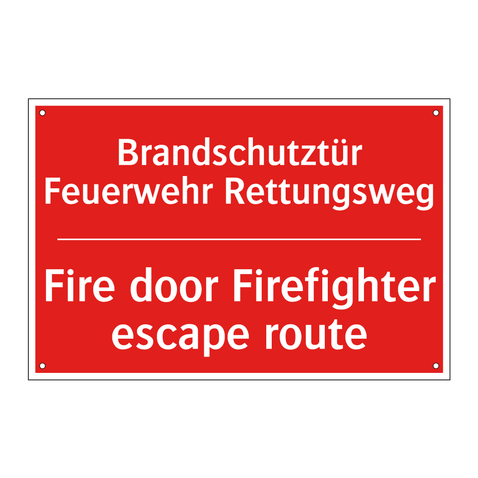 Brandschutztür Feuerwehr Rettungsweg/.../ - Fire door Firefighter escape route/.../