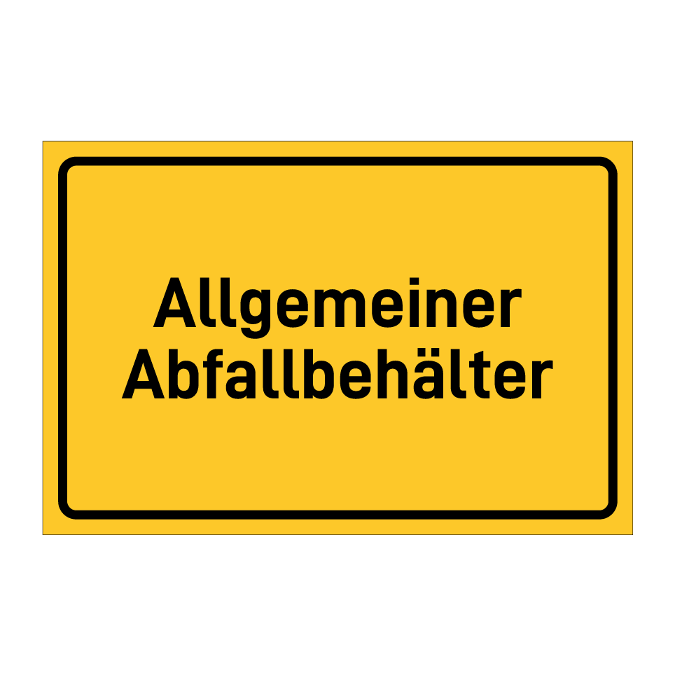 Allgemeiner Abfallbehälter