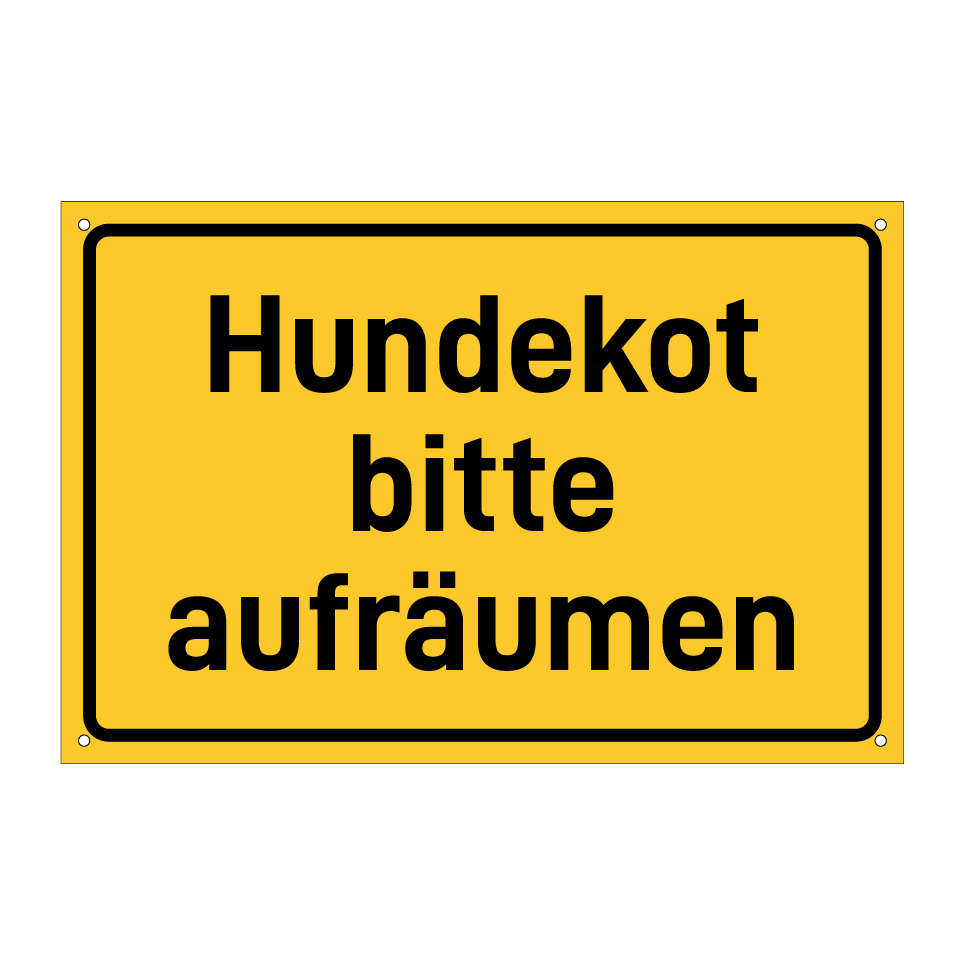 Hundekot bitte aufräumen