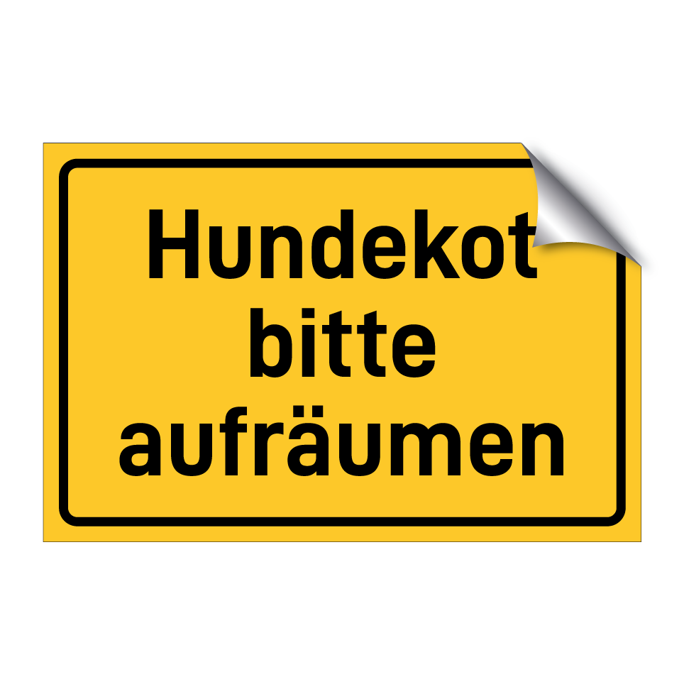Hundekot bitte aufräumen