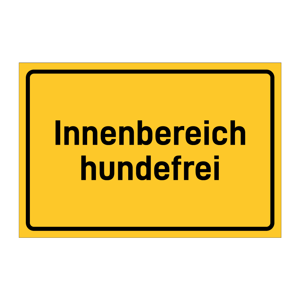 Innenbereich hundefrei