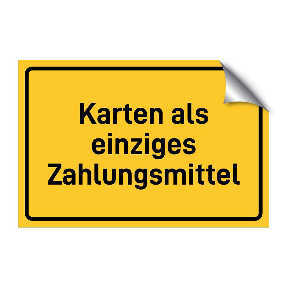 Karten als einziges Zahlungsmittel