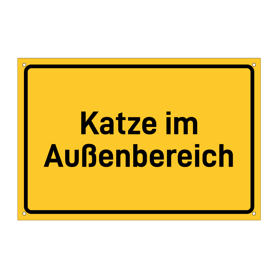 Katze im Außenbereich