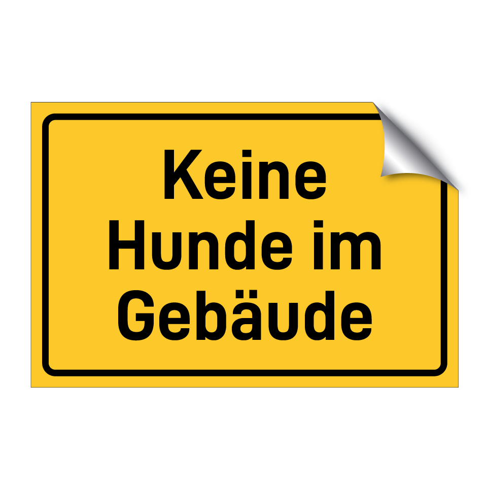 Keine Hunde im Gebäude