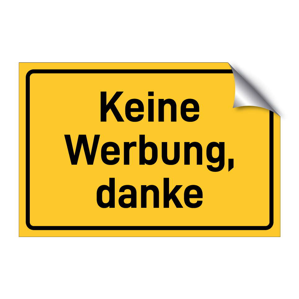 Keine Werbung, danke