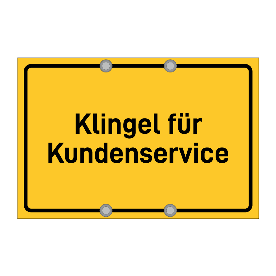Klingel für Kundenservice