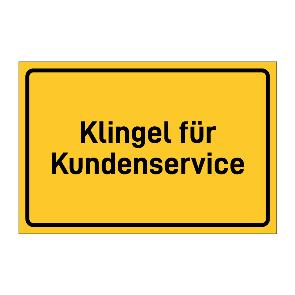 Klingel für Kundenservice
