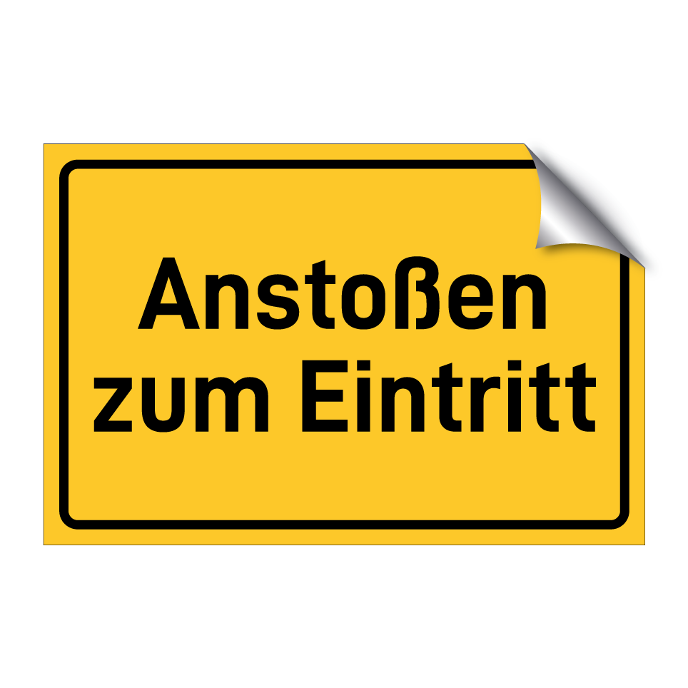 Anstoßen zum Eintritt