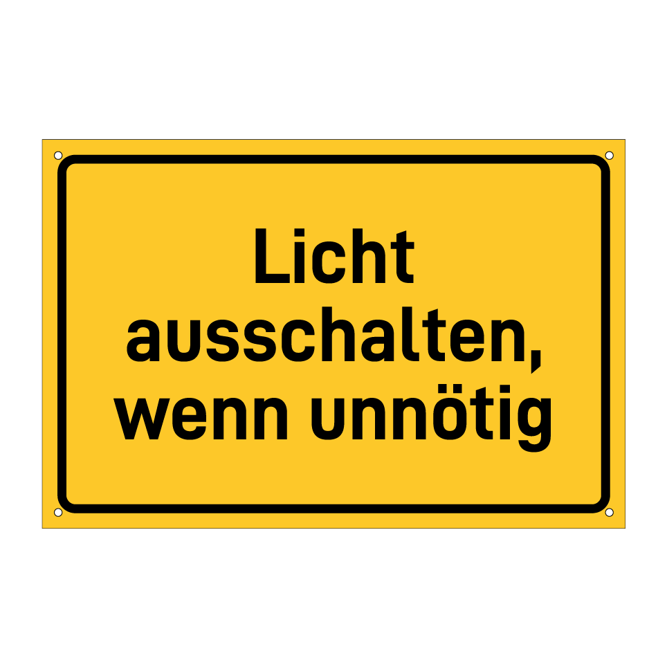 Licht ausschalten, wenn unnötig