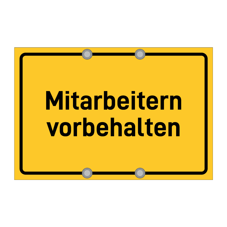 Mitarbeitern vorbehalten