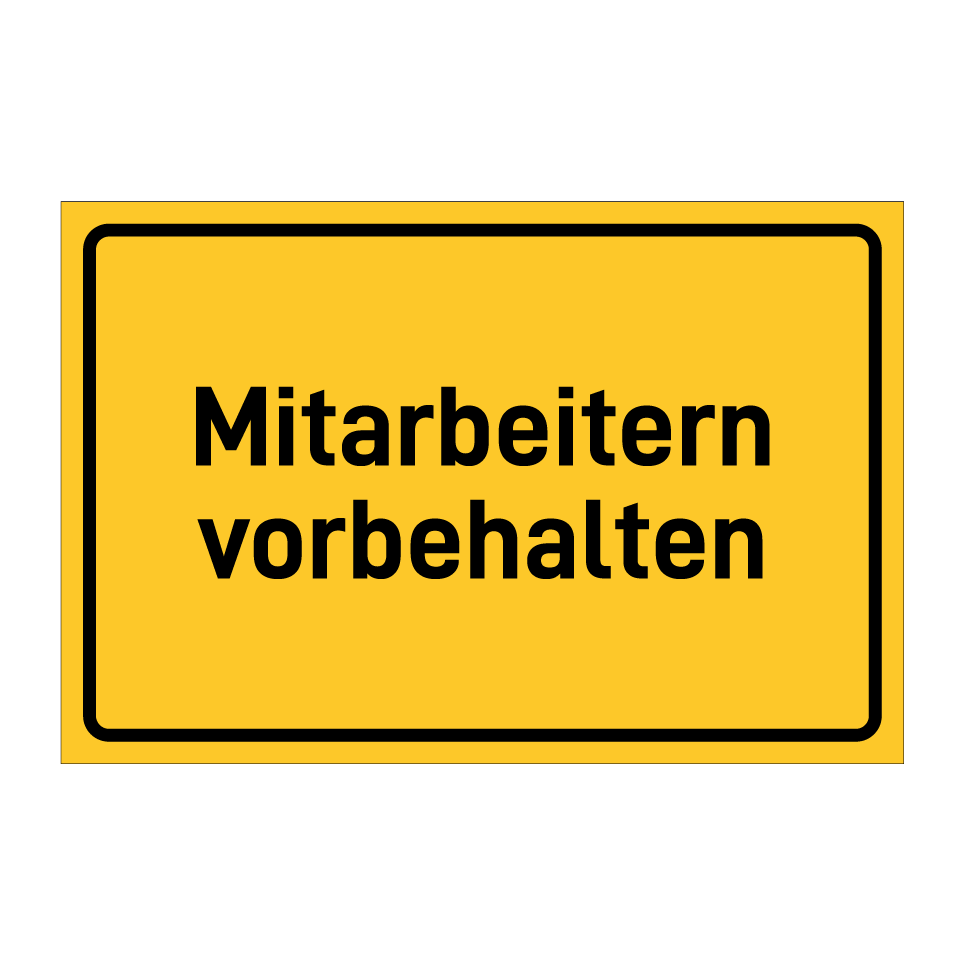Mitarbeitern vorbehalten