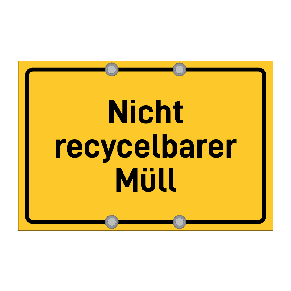 Nicht recycelbarer Müll