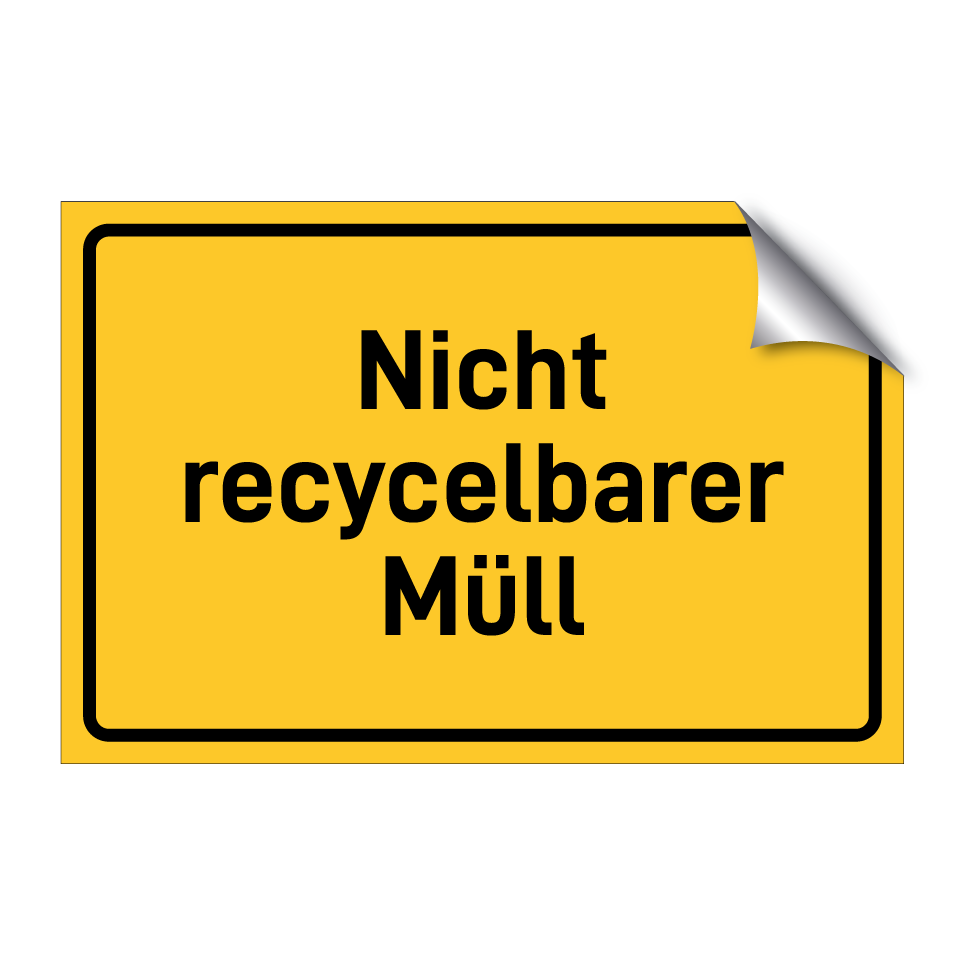 Nicht recycelbarer Müll