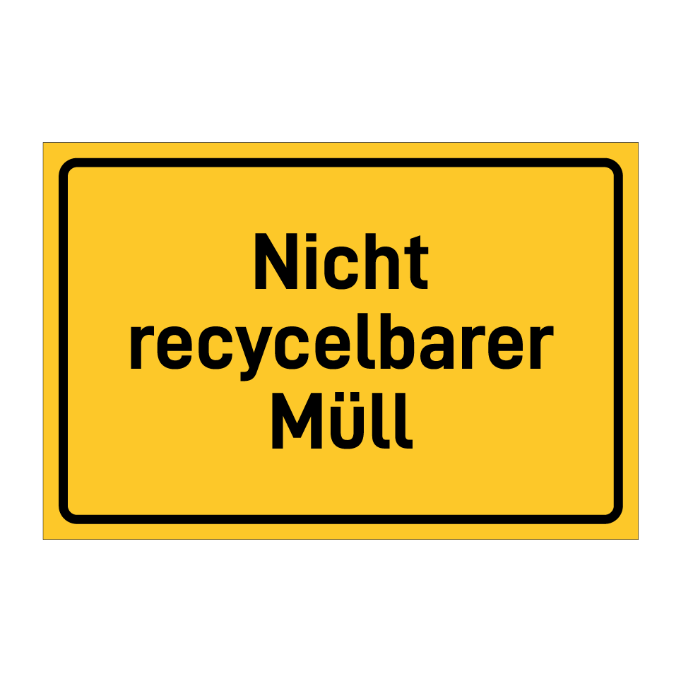 Nicht recycelbarer Müll