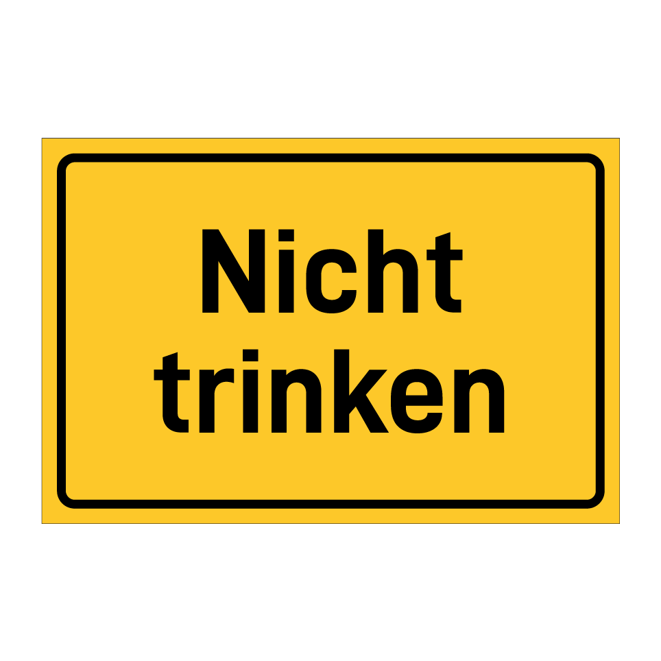 Nicht trinken