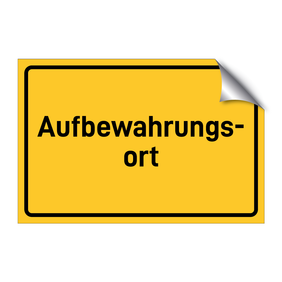Aufbewahrungs- ort