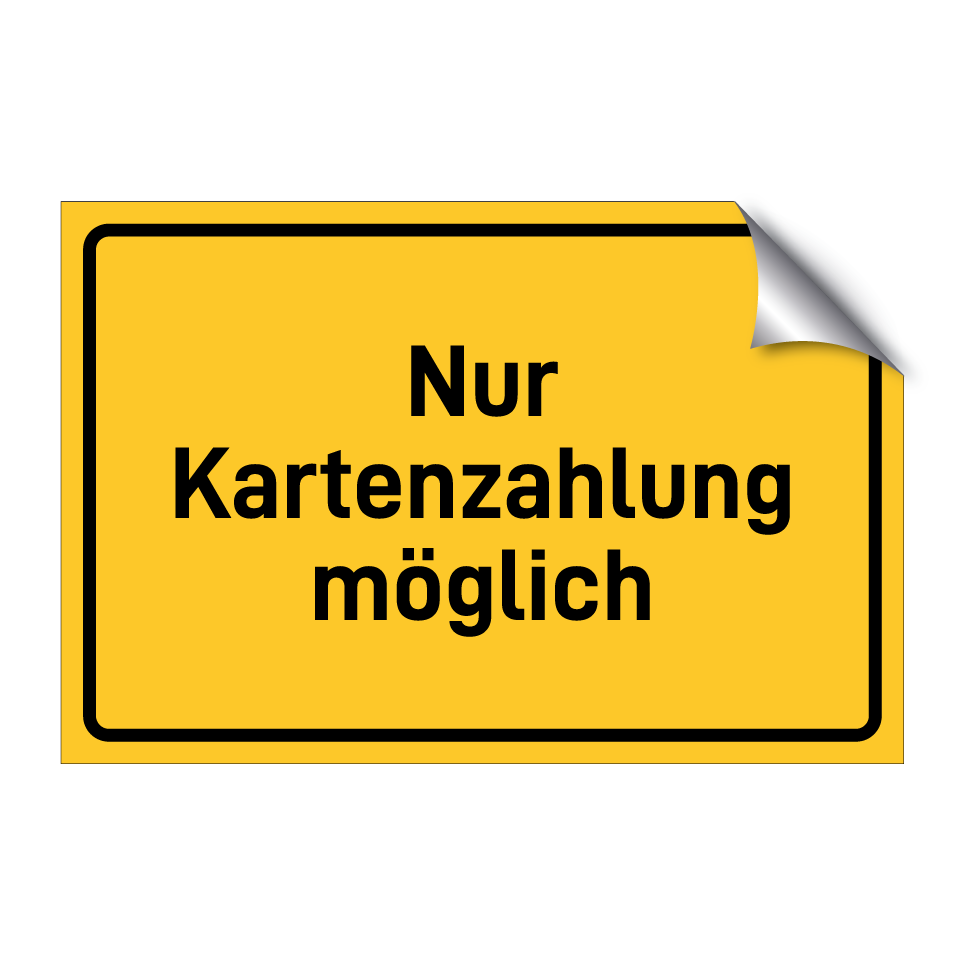 Nur Kartenzahlung möglich