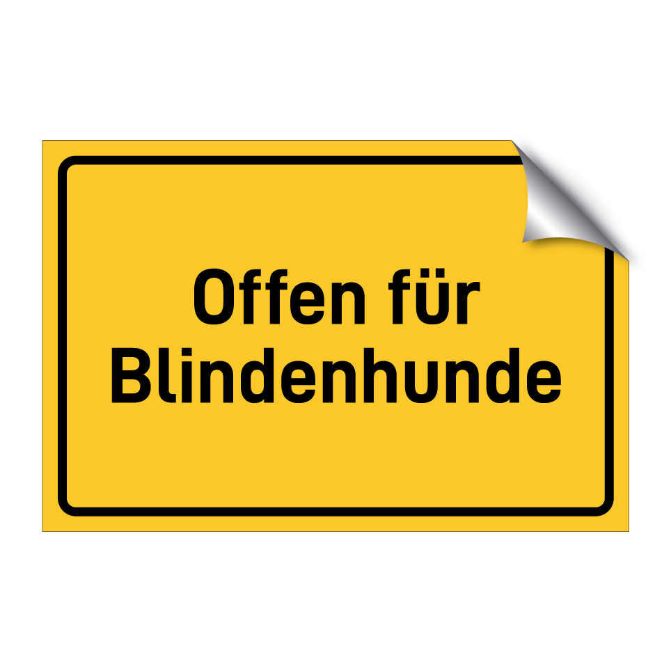 Offen für Blindenhunde