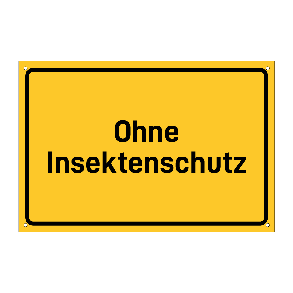 Ohne Insektenschutz