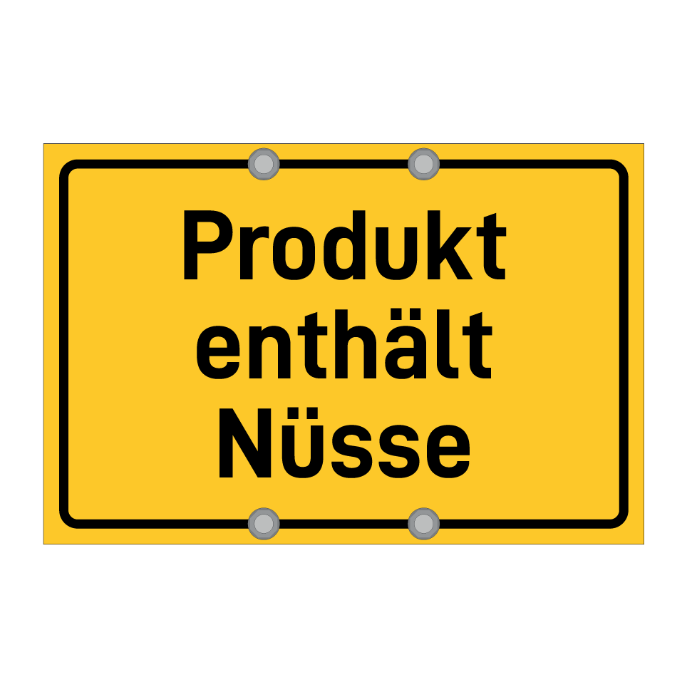 Produkt enthält Nüsse