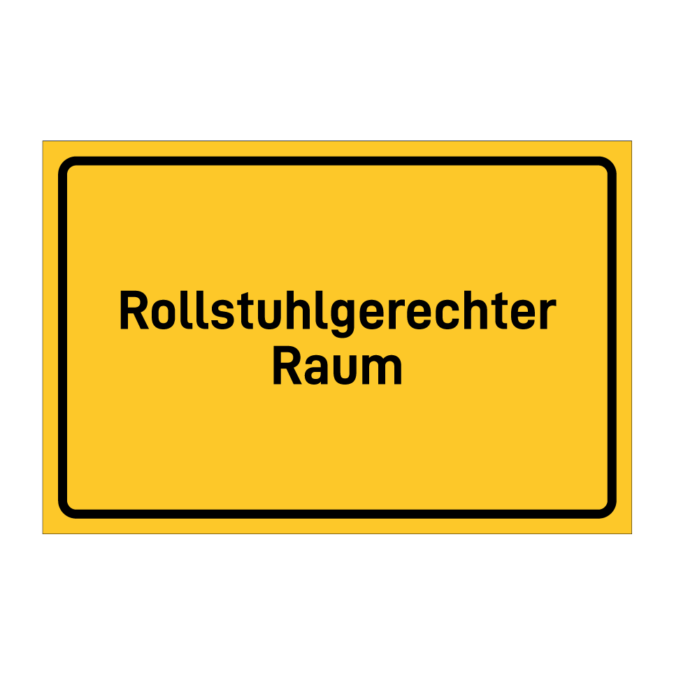 Rollstuhlgerechter Raum
