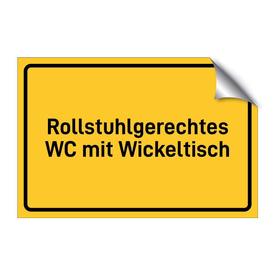 Rollstuhlgerechtes WC mit Wickeltisch