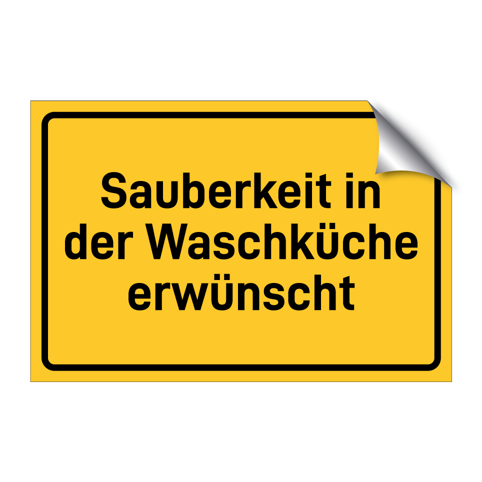 Sauberkeit in der Waschküche erwünscht