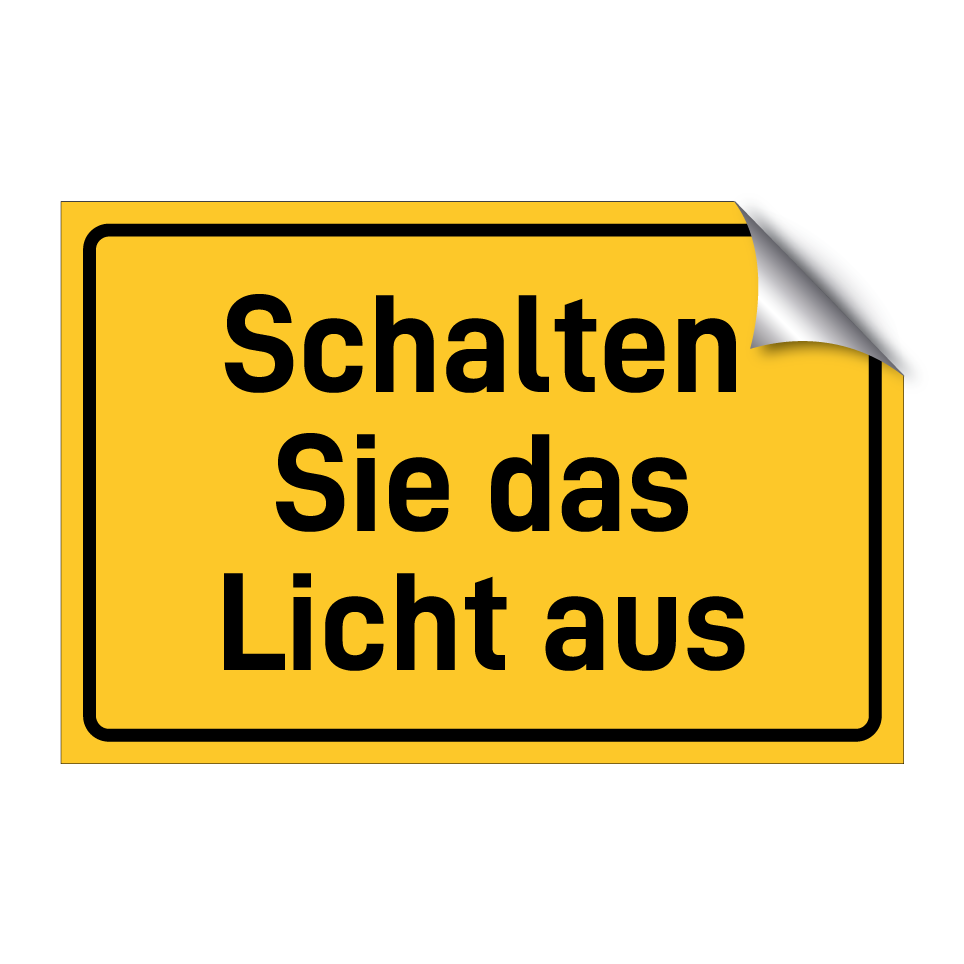 Schalten Sie das Licht aus