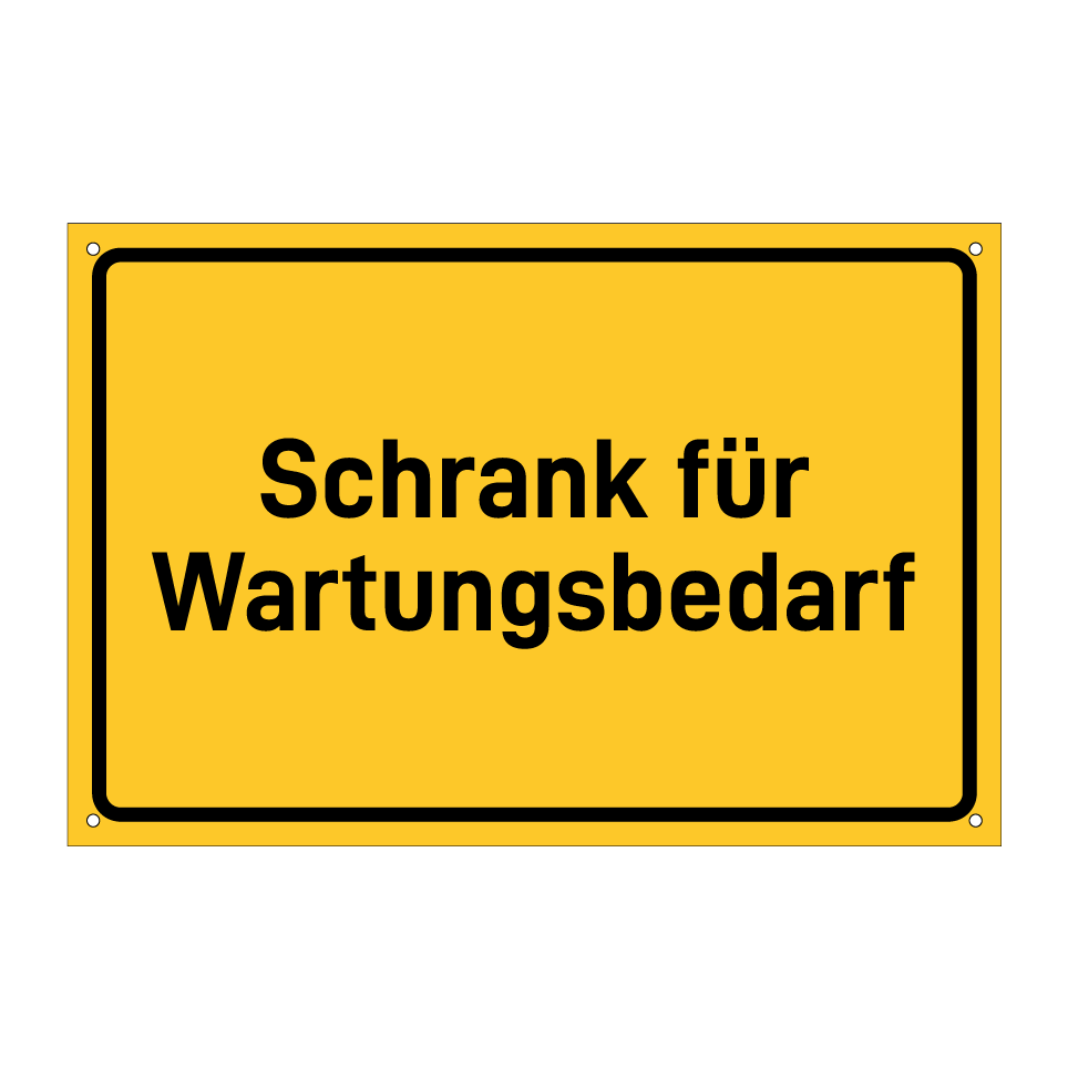 Schrank für Wartungsbedarf