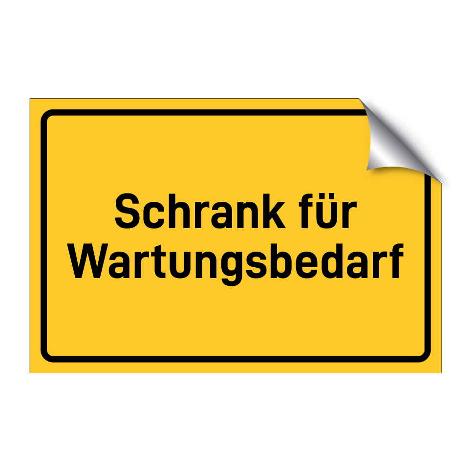 Schrank für Wartungsbedarf