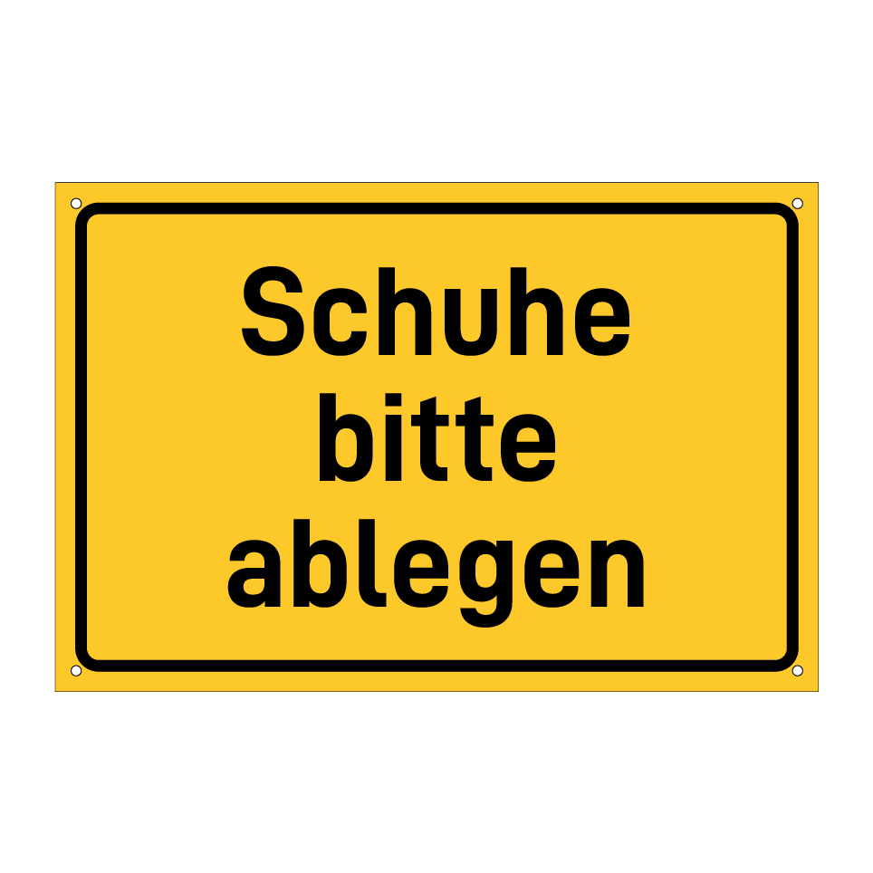 Schuhe bitte ablegen