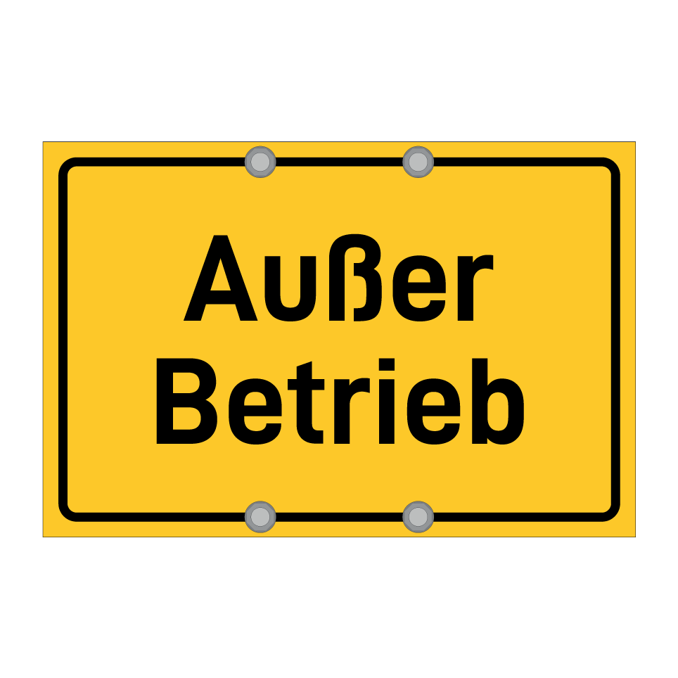 Außer Betrieb