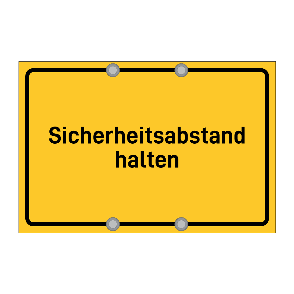 Sicherheitsabstand halten