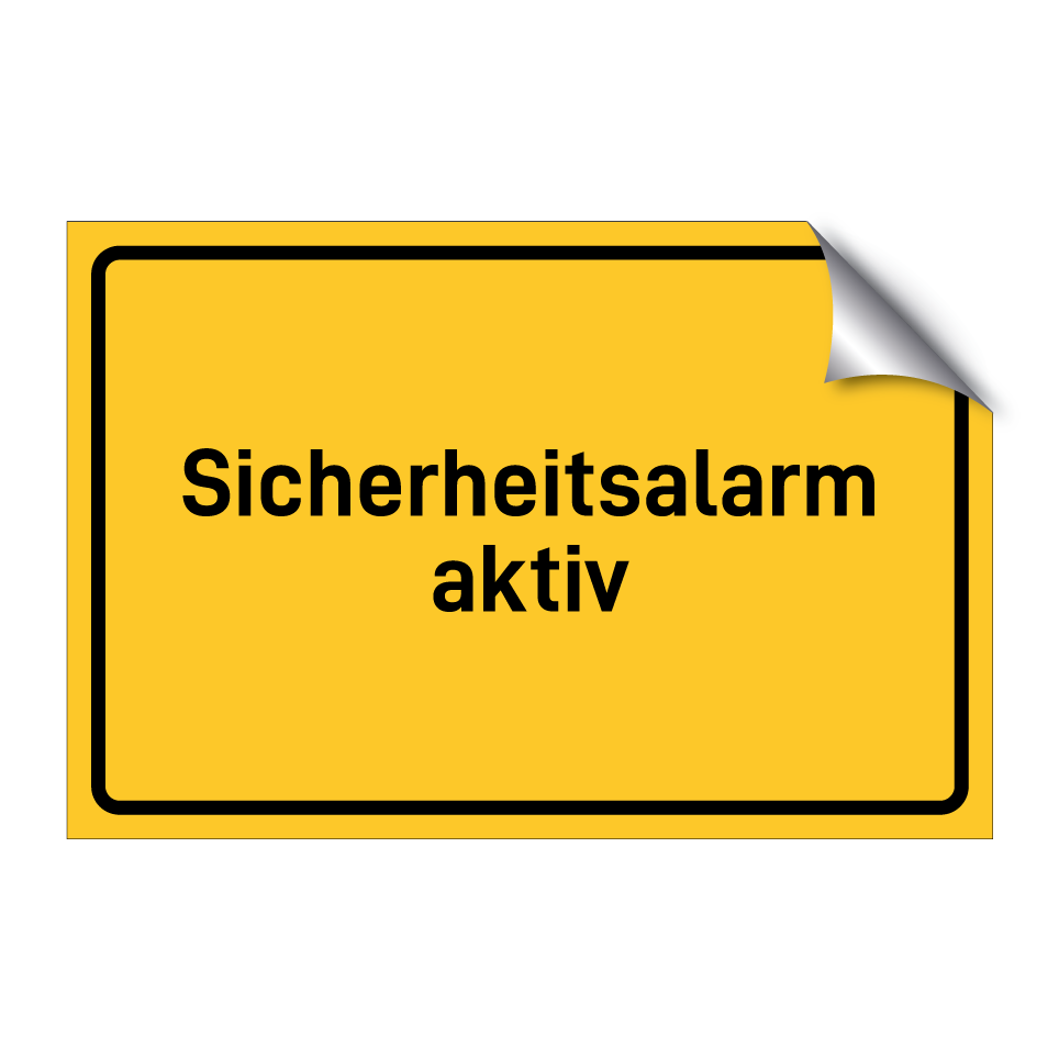 Sicherheitsalarm aktiv