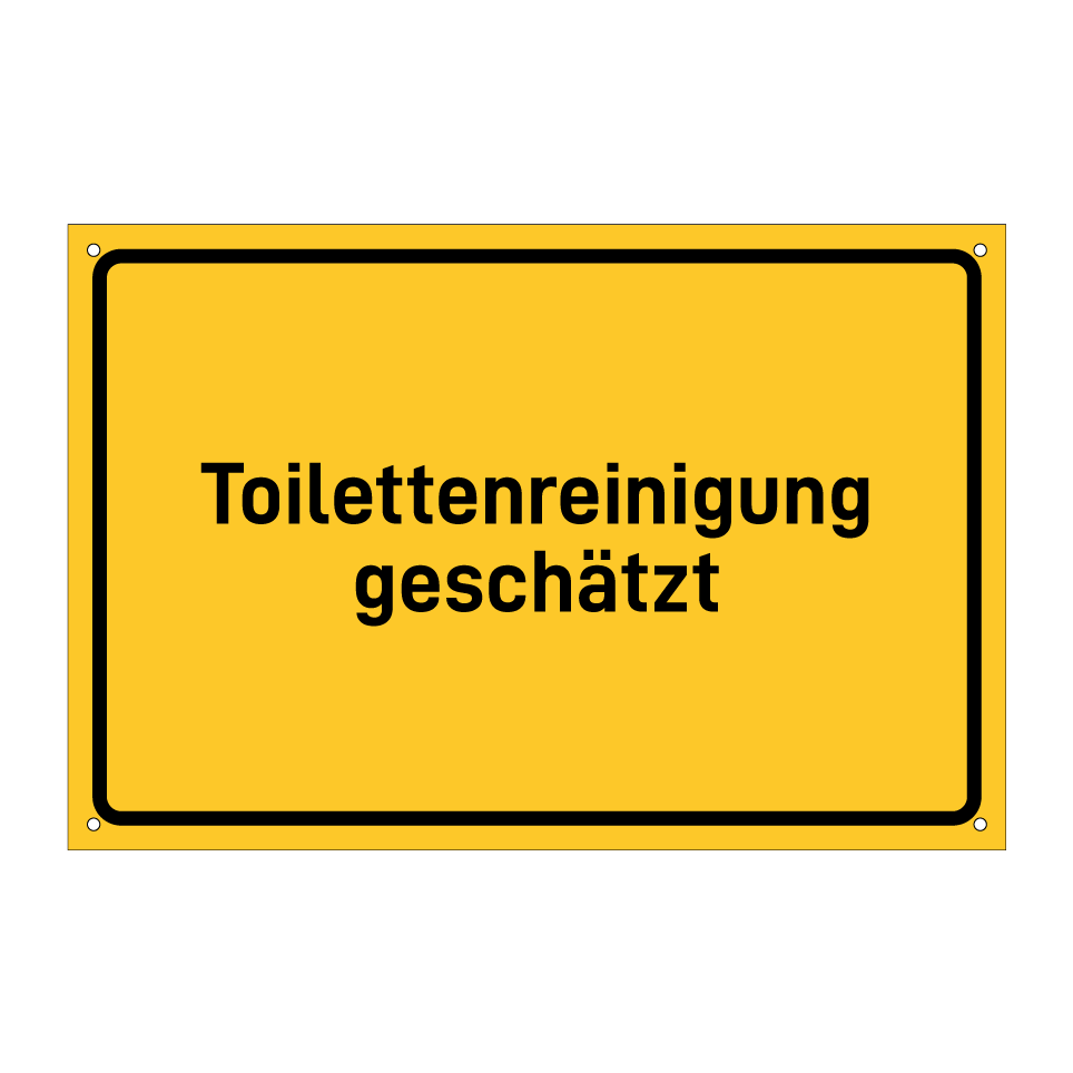 Toilettenreinigung geschätzt