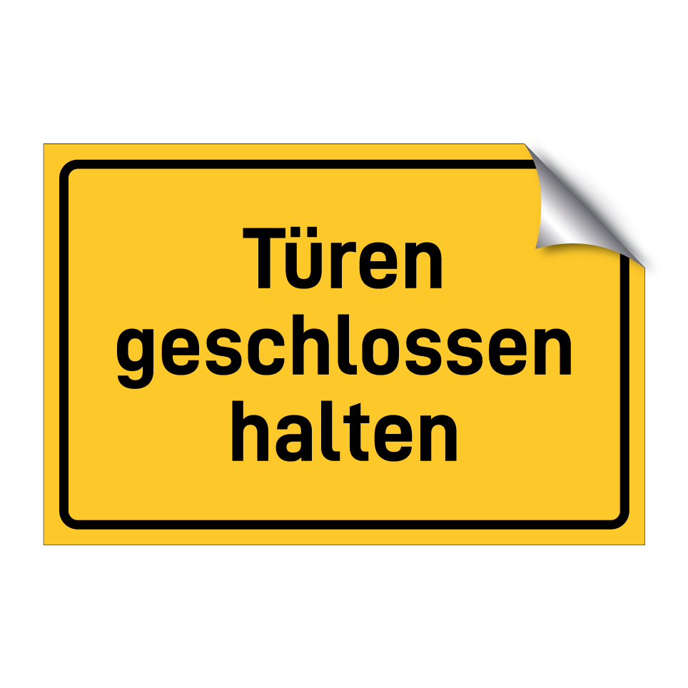 Türen geschlossen halten