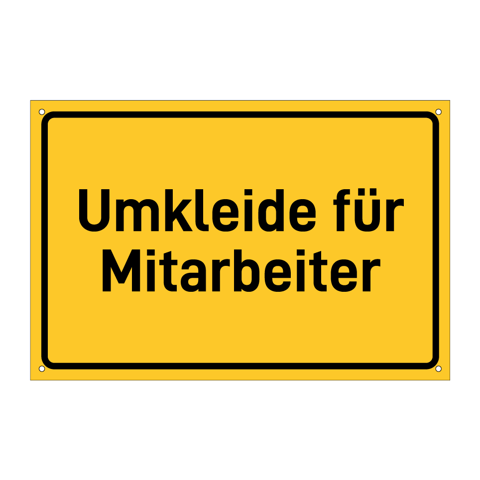 Umkleide für Mitarbeiter