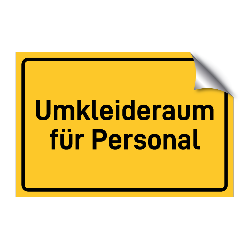 Umkleideraum für Personal