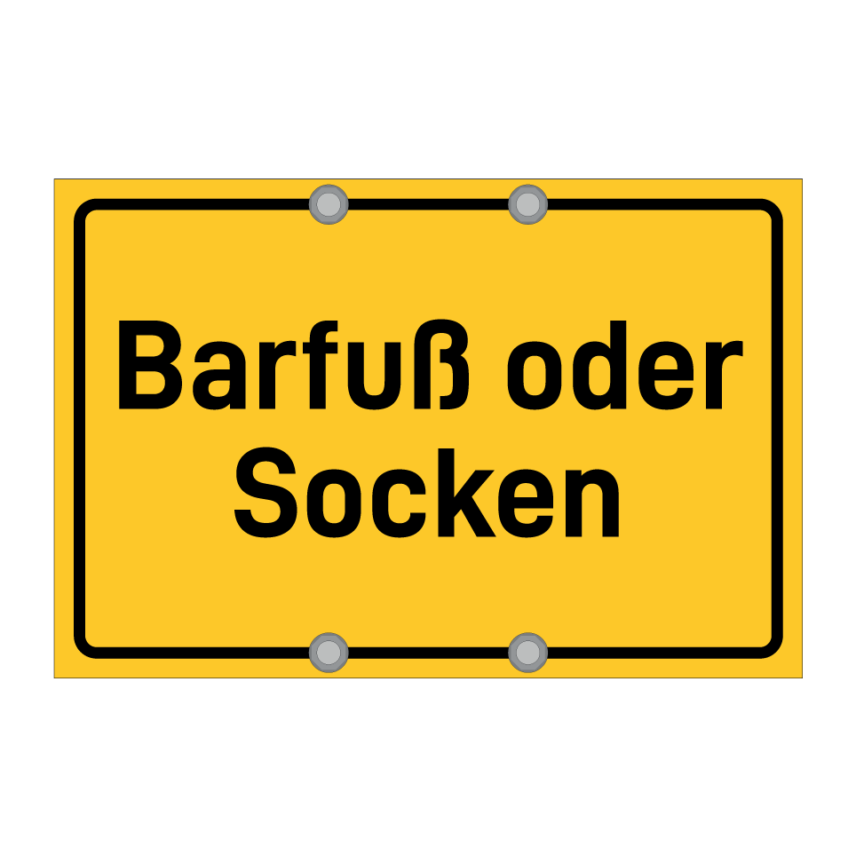 Barfuß oder Socken
