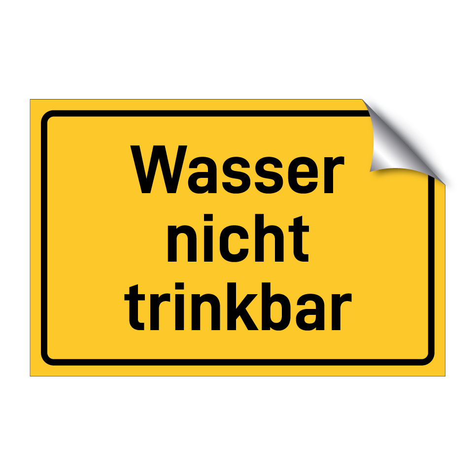 Wasser nicht trinkbar