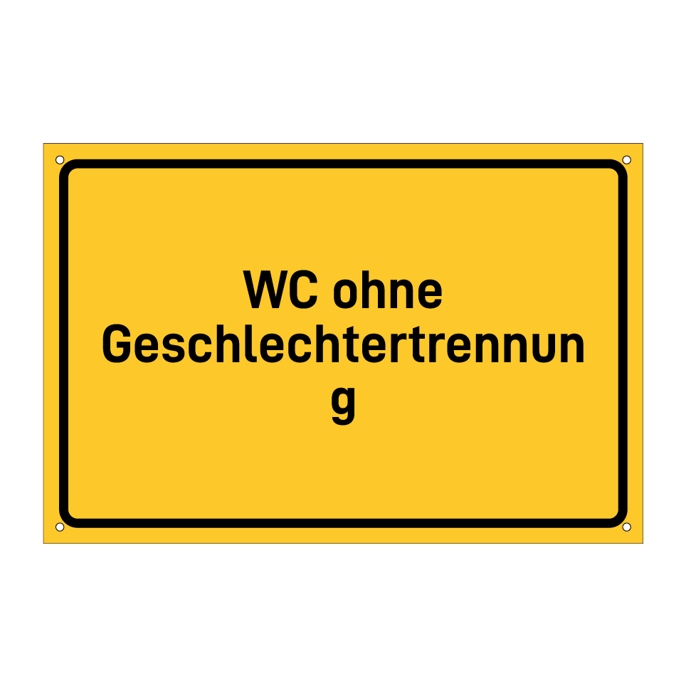WC ohne Geschlechtertrennung