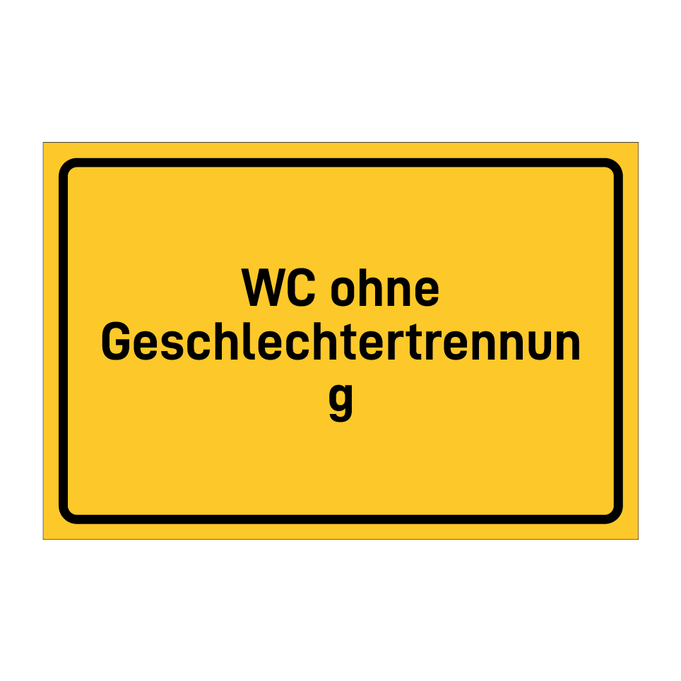 WC ohne Geschlechtertrennung