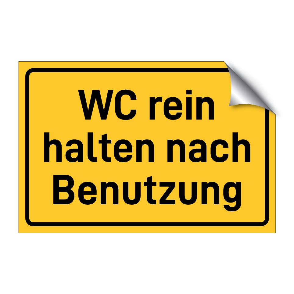 WC rein halten nach Benutzung
