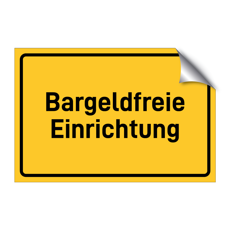 Bargeldfreie Einrichtung